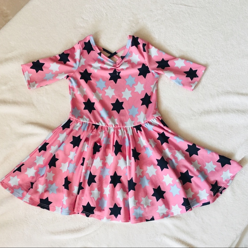 Dot Dot smile 2T pink dress